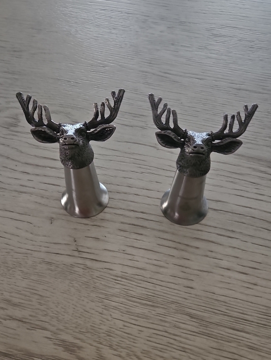 Other - Set of 2 Jägermeister Silver Shot Glasses